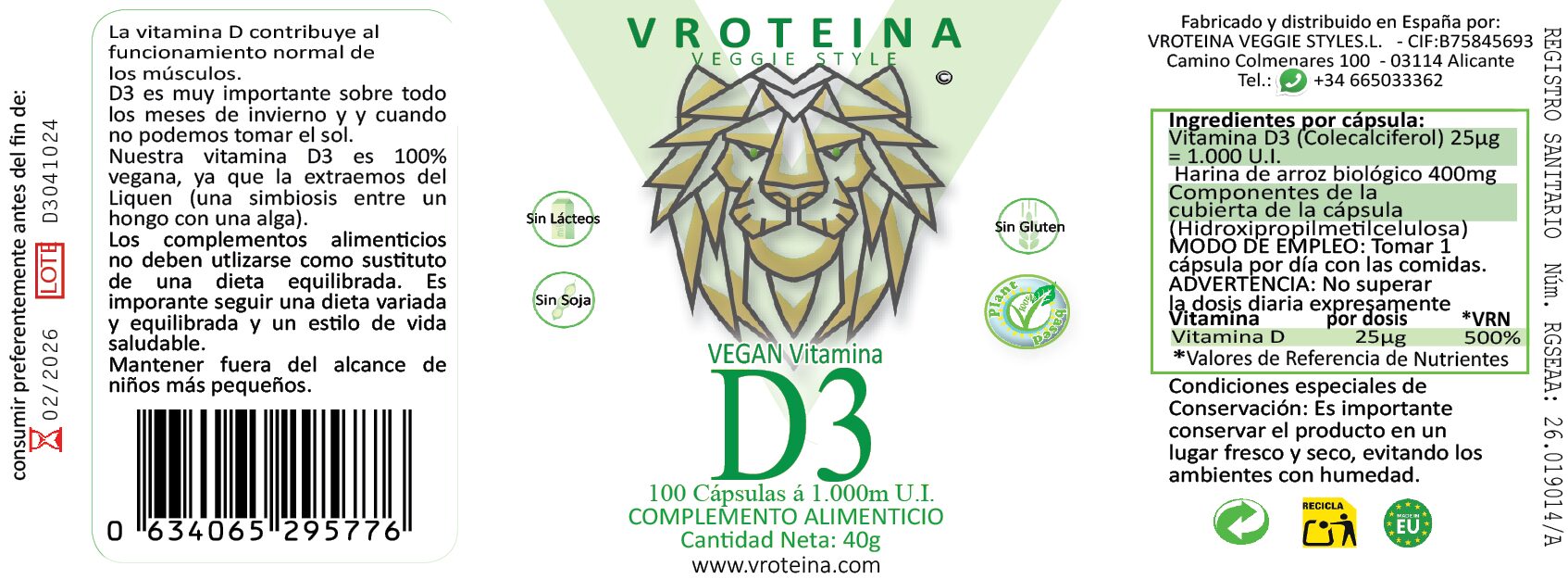 Vitamina D3 - VEGAN - Imagen 6