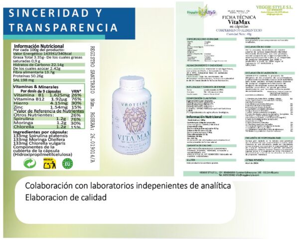 VitaMax = Spirulina+Moringa+Chlorella - Imagen 5