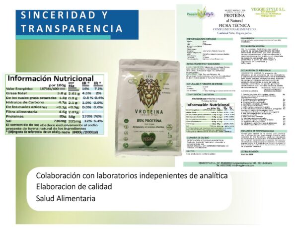 PROTEÍNA 85% AL NATURAL - Imagen 7